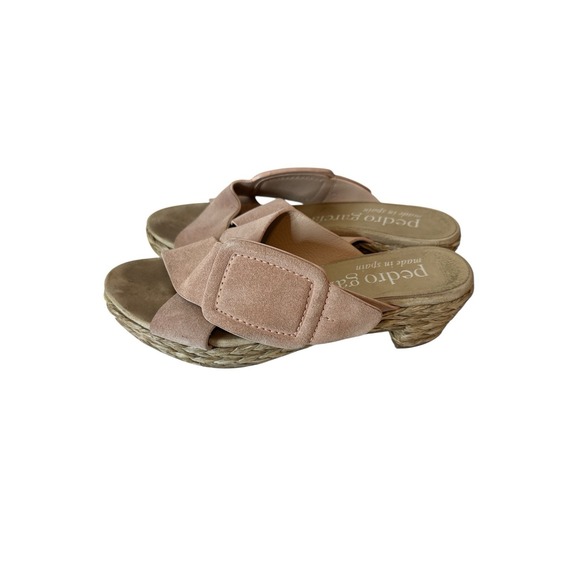 Pedro Garcia Sandals Women's Size 36.5 Braided Raffia Sole Designer Made Spain - Picture 8 of 9